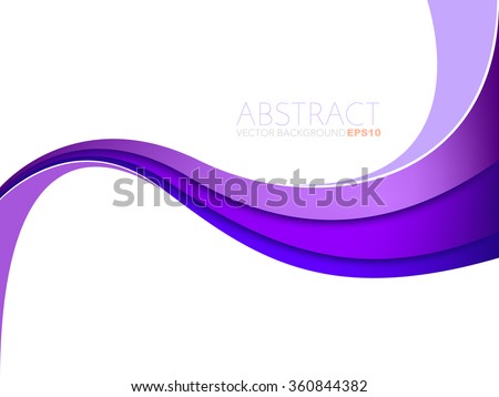 Purple line vector background curve gradient colour with white space for text and message design