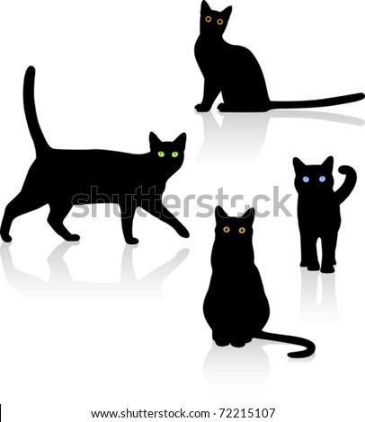 Black Cat Stock Vectors & Vector Clip Art | Shutterstock