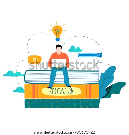 education online training courses distance educationのベクター画像