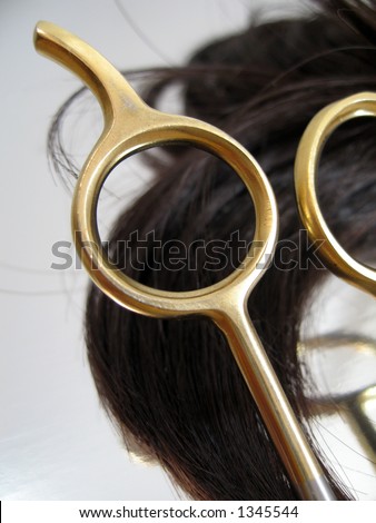 Hair Design Logo Female Silhouette Funky Stock Vector 