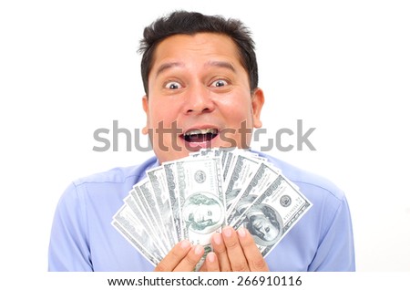 Happy Old Man Money On White Stock Photo 121852747 - Shutterstock