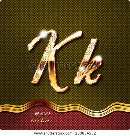 Gold Letter K Stock Vectors & Vector Clip Art | Shutterstock