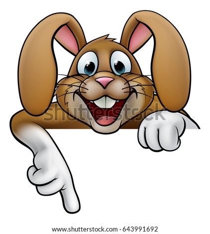 Cartoon Drawing Funny Bunny Face Which Stock Vector ...