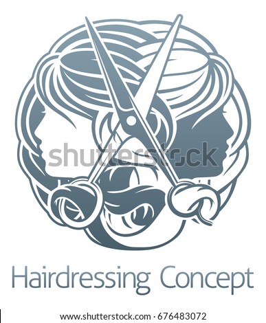 Hairdresser Logo Stock Images, Royalty-Free Images & Vectors | Shutterstock