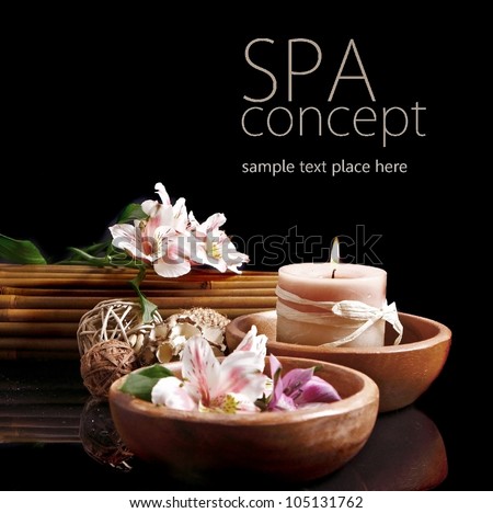 Spa concept in black