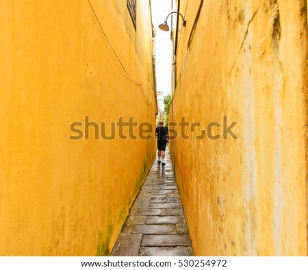 Tourist in Hoi An ancient town, Hoi An, Vietnam.