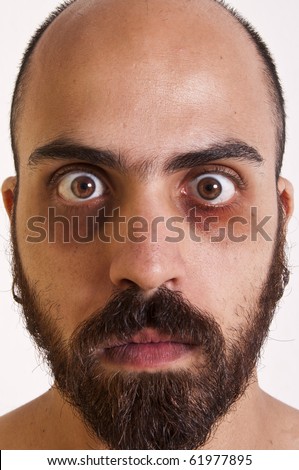 Funny Man Beard His Tongue Out Stock Photo 61977895 - Shutterstock