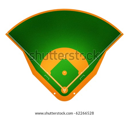 Illustration Baseball Field Stock Illustration 62266528 - Shutterstock