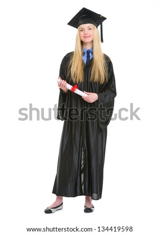 Full Length Portrait Happy Young Woman Stock Photo 134419598 ...