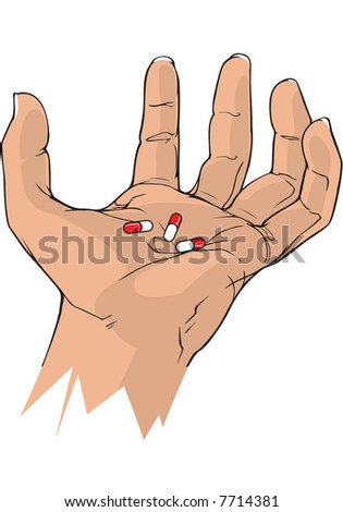 Tense Hand Capsules On Stock Illustration 7714390 - Shutterstock