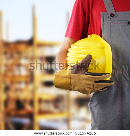 Construction worker, protection equipment