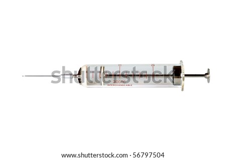 Glass Syringe Against White Background Syringe Stock Images Royalty Free Images Vectors