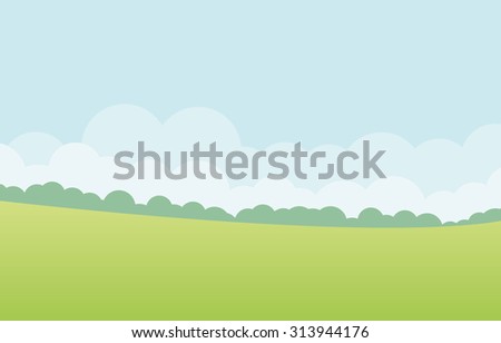 green landscape vector
