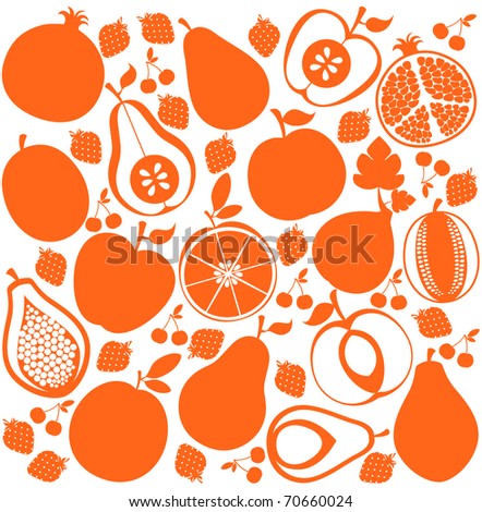 Vector fruit background