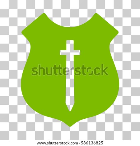 Guard Shield Vector Icon Illustration Style Stock Vector 586136825