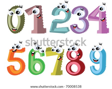 Cartoon numbers Stock Photos, Images, & Pictures | Shutterstock