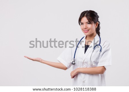 Female asian doctor hand Ties that dont suck