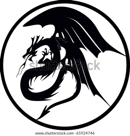 Dragon Vector Stock Vector 65924746 - Shutterstock