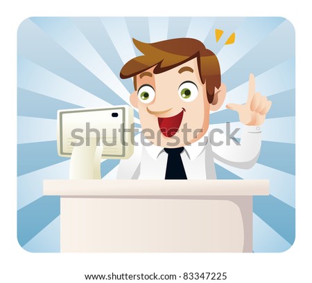 Cartoon Worker Icon Stock Vector 78937216 - Shutterstock