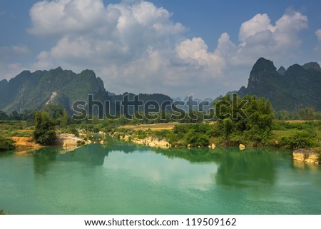Cao Bang province in Vietnam
