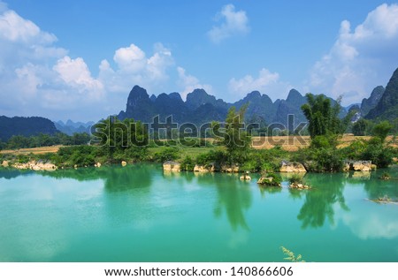 Cao Bang province in Vietnam