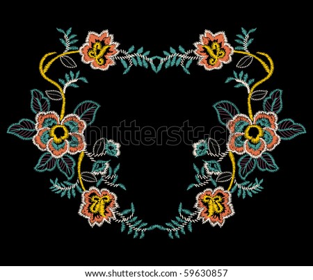 Flower Lace Stock Vector 59630857 - Shutterstock