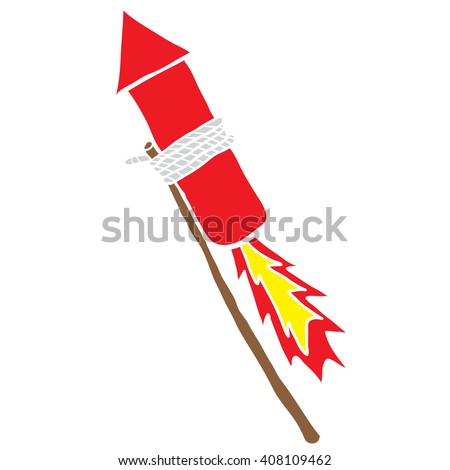 Firework Rocket Cartoon Stock Illustration 408109462 - Shutterstock