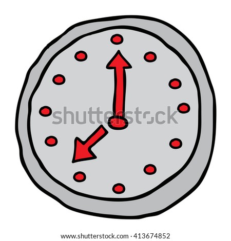 Hourglass Cartoon Doodle Stock Vector 185342537 - Shutterstock