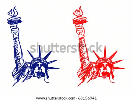 Vector Image American Symbols Freedom Stock Illustration ...