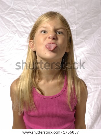 Young Girl Sticking Her Tongue Out Stock Photo 1756857 - Shutterstock