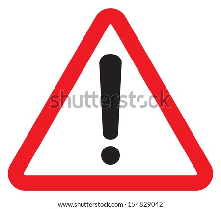 Attention Sign Exclamation Mark Symbol Stock Vector (Royalty Free ...