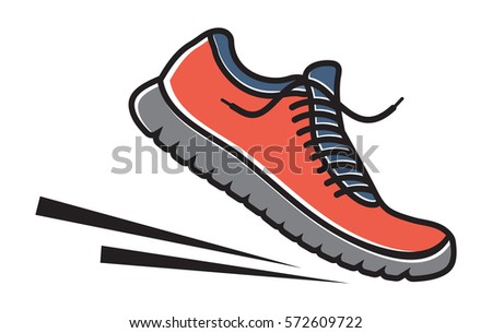 Running Shoes Icon Stock Vector 253368388 - Shutterstock