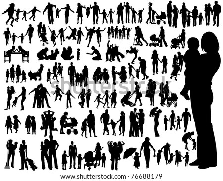 Family silhouettes