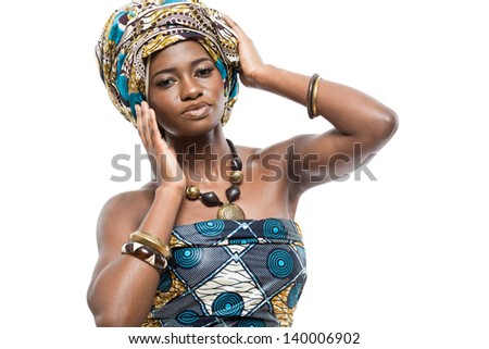 Portrait Of Woman In Traditional African Dress Stock Photos, Images ...