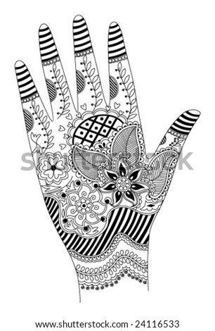 Henna Hands Stock Vectors & Vector Clip Art | Shutterstock
