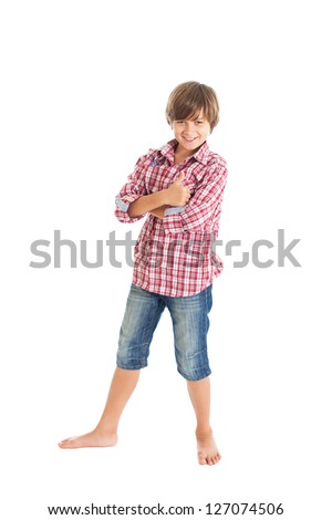 Cute European Teen Boy Swimming Shorts Stock Photo 128739677 - Shutterstock