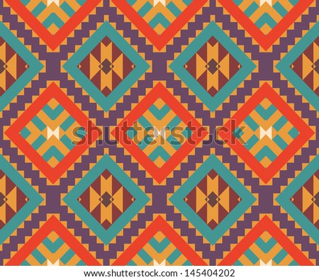 Tribal Vector Seamless Pattern Hand Drawn Stock Vector 130404254 ...