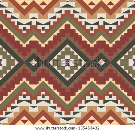 Seamless Pattern Navajo Style Stock Vector 98149832 - Shutterstock