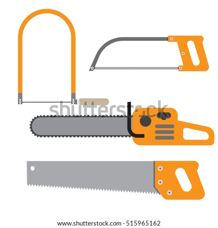 Hand Saw Set Of Carpentry Tools For Sawing Wood Products Hand Saw Set Of Carpentry Tools For Sawing Wood Products