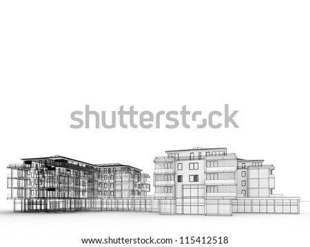 Apartment Building Drawing apartment building design concept architects computer stock Apartment Building Drawing apartment building design concept architects computer stock