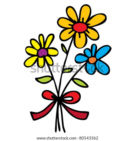 Cartoon Flowers Stock Images, Royalty-Free Images 