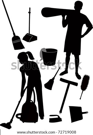 Cleaner Silhouette Stock Images, Royalty-Free Images & Vectors ...