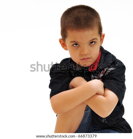 Boy Sitting On Floor School Backpack Stock Photo 68691949 - Shutterstock