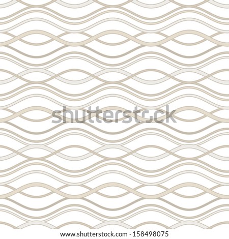 Abstract Wavy Lines Seamless Pattern Vector Stock Vector (Royalty Free