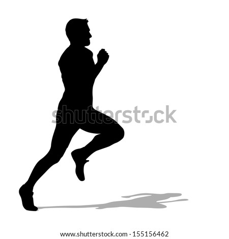 Running Silhouette Stock Vectors & Vector Clip Art | Shutterstock