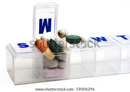 Prescription Pills Medicine Dose Box Stock Photo 59006296 - Shutterstock