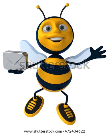 Cartoon Character Series Strong Bee Stock Vector 32843041 - Shutterstock