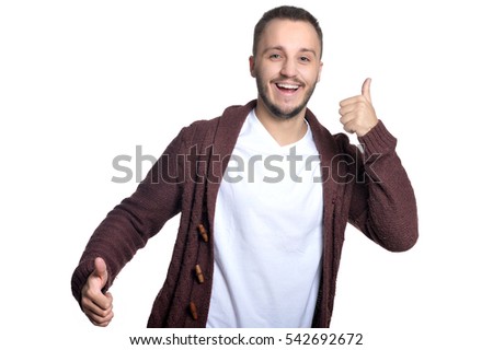 Man fooling around