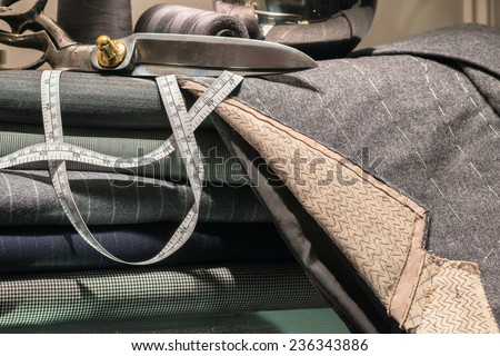 Still Life of Tailor's Shop with Tools of the Trade and Cloth