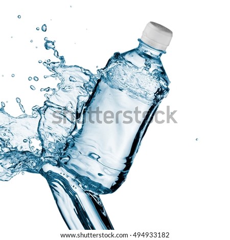 Bottle Pure Water Splash Around Stock Photo 82453498 - Shutterstock